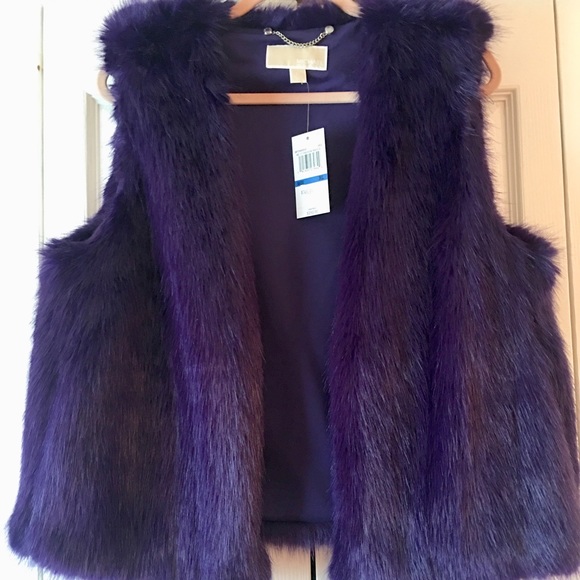 michael kors vest purple